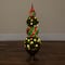 3ft. Pre-Lit Artificial Christmas Ornament Boxwood Topiary Tree with 70 Warm White LED Lights